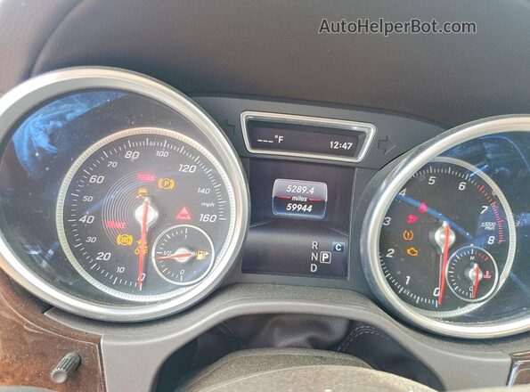 4JGDF6EE5KB236623 2019 MERCEDES-BENZ GLS White Սարքավորումների վահանակի տեսք
