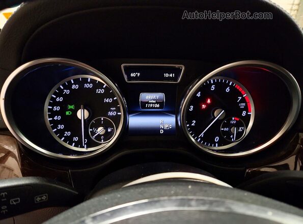 4JGDF6EEXGA628929 2016 MERCEDES-BENZ GL-CLASS White Instrument cluster view