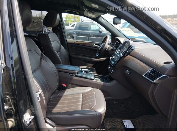 4JGDF6EEXKB221177 2019 MERCEDES-BENZ GLS 450 Black Widok wnętrza z przodu