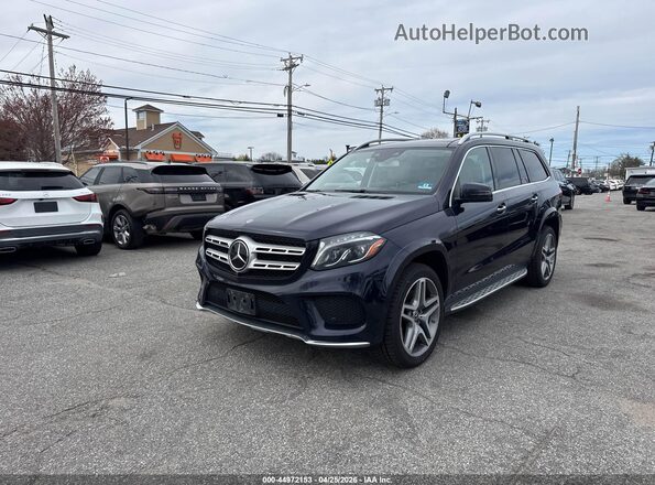 4JGDF7DE1JB117151 2018 MERCEDES-BENZ GLS 550 Blue Front left
