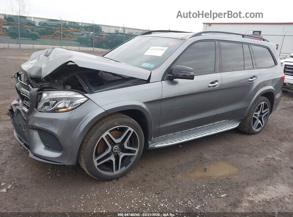 4JGDF7DE6JB001928 2018 MERCEDES-BENZ GLS 550 Gray Front left