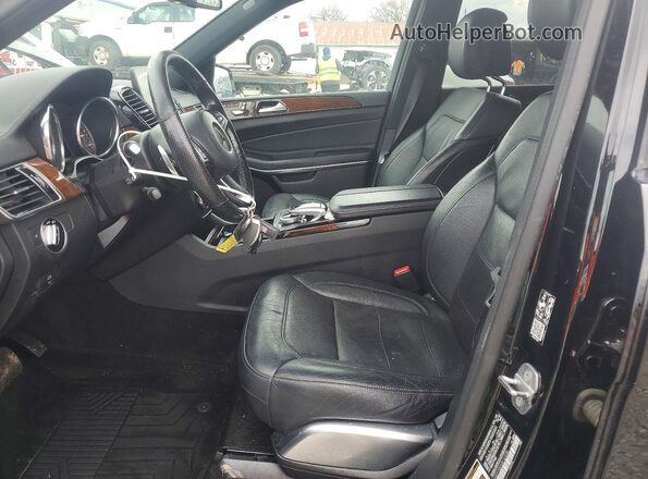 4JGDF7DEXJB137298 2018 MERCEDES-BENZ GLS Черный Вид салона спереди