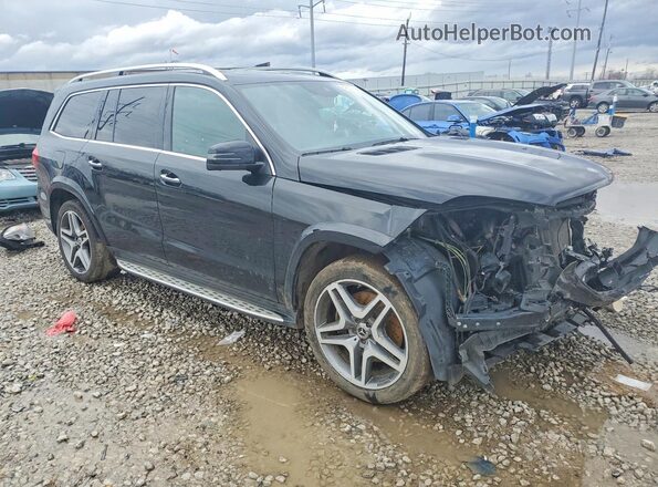 4JGDF7DEXJB137298 2018 MERCEDES-BENZ GLS Черный Передняя правая четверть