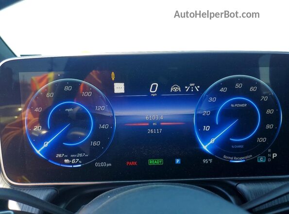 4JGDM2DB1PA029634 2023 MERCEDES-BENZ EQS Gray Vista del cuadro de instrumentos