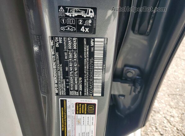 4JGDM2DB3RA032795 2024 MERCEDES-BENZ EQS Серый Панорамный вид салона 360°