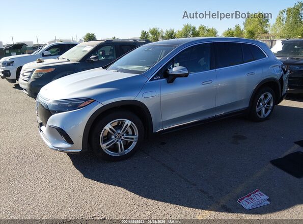 4JGDM2EB8PA021335 2023 MERCEDES-BENZ EQS 450 SUV Silver წინა მარცხენა ხედი სამი მეოთხედიდან