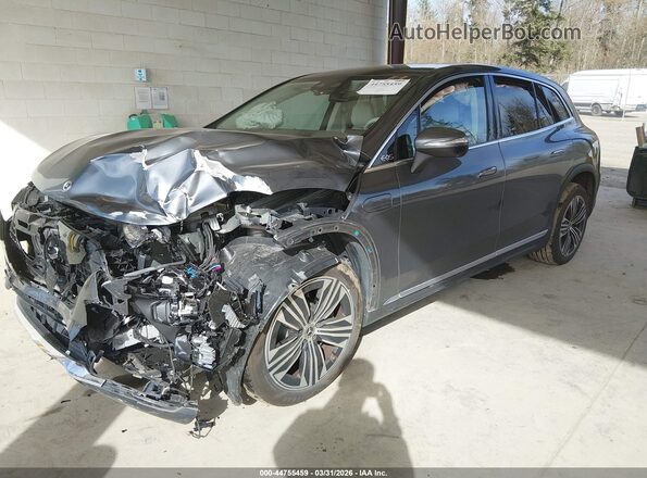 4JGDM2EBXPA014029 2023 MERCEDES-BENZ EQS 450 SUV Gray Առջևի ձախ երեք քառորդ տեսարան