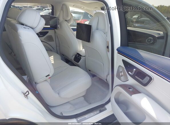 4JGDM4EB2PA014988 2023 MERCEDES-BENZ EQS 580 SUV White Widok naklejki z numerem VIN