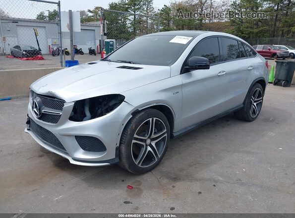 4JGED6EB3GA023974 2016 MERCEDES-BENZ GLE 450 AMG COUPE Silver წინა მარცხენა ხედი სამი მეოთხედიდან