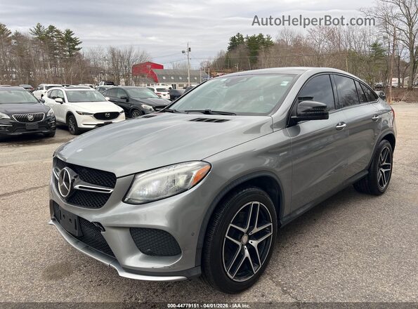 4JGED6EB9GA023946 2016 MERCEDES-BENZ GLE 450 AMG COUPE Silver Առջևի ձախ երեք քառորդ տեսարան