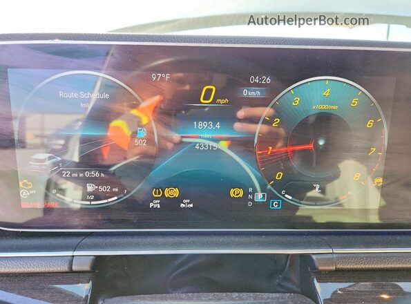 4JGFB4JB5MA314623 2021 MERCEDES-BENZ GLE White Instrument cluster view