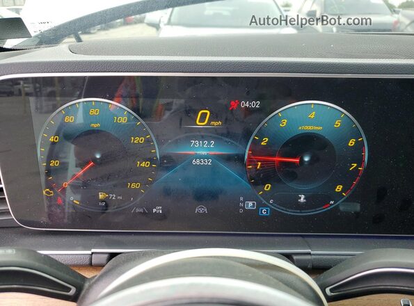 4JGFB4JB5MA519262 2021 MERCEDES-BENZ GLE White Вид щитка приладів