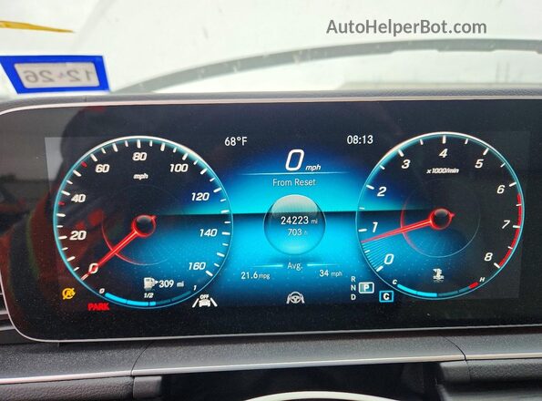 4JGFB4KB4PA892568 2023 MERCEDES-BENZ GLE Белый Вид щитка приборов