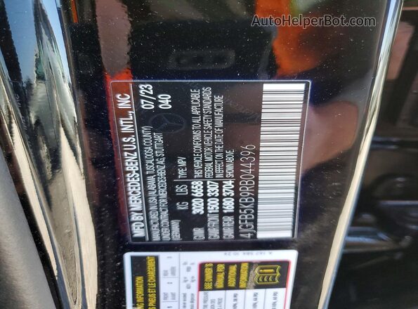 4JGFB5KB9RB044396 2024 MERCEDES-BENZ GLE Black Vista interior de 360 grados