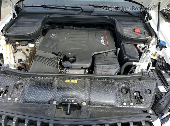 4JGFB6BB8MA531500 2021 MERCEDES-BENZ GLE White Engine compartment view