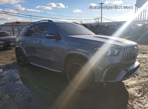 4JGFB8KB2MA278539 2021 MERCEDES-BENZ GLE Gray Delantero derecho