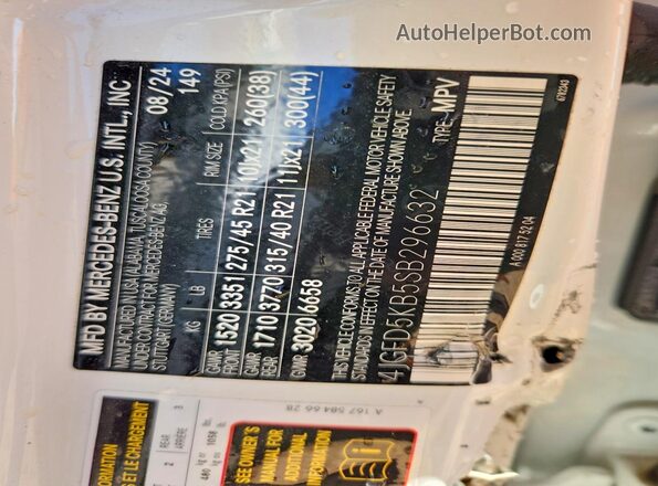 4JGFD5KB5SB296632 2025 MERCEDES-BENZ GLE White 360 interior view