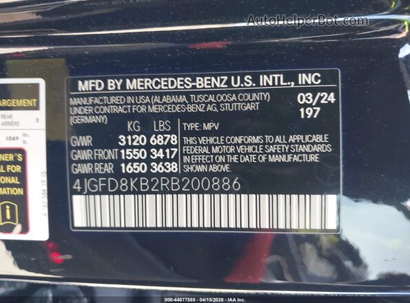 4JGFD8KB2RB200886 2024 MERCEDES-BENZ AMG GLE 63 COUPE Black Engine compartment view