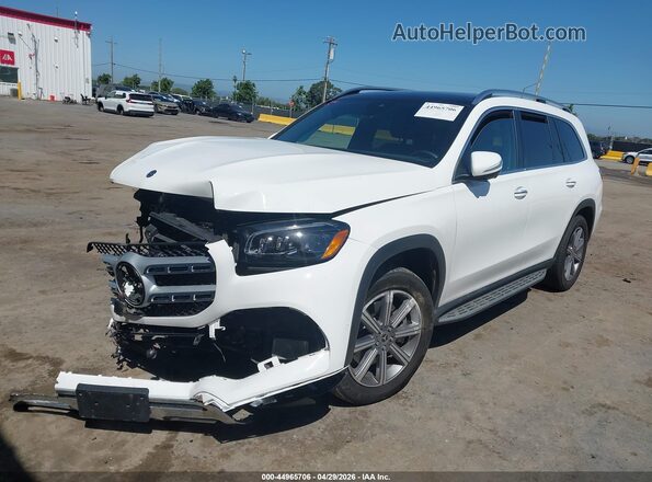 4JGFF5KE8MA460632 2021 MERCEDES-BENZ GLS 450 White წინა მარცხენა ხედი სამი მეოთხედიდან