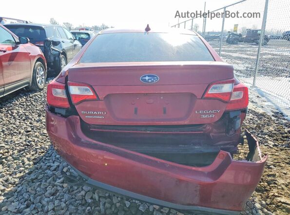 4S3BNEN67J3038698 2018 SUBARU LEGACY Red Rear view