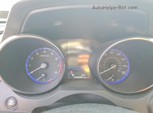 4S3BNEN67J3038698 2018 SUBARU LEGACY Red Instrument cluster view