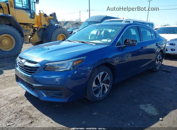 4S3BWAC63N3021802 2022 SUBARU LEGACY Blue Передня ліва чверть