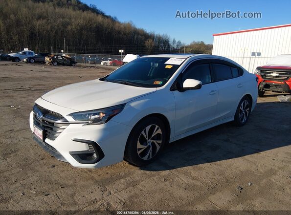 4S3BWAF68P3011667 2023 SUBARU LEGACY White წინა მარცხენა ხედი სამი მეოთხედიდან