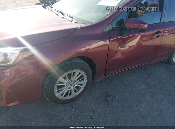 4S3GKAD66H3624344 2017 SUBARU IMPREZA Burgundy Դիմացի տեսք