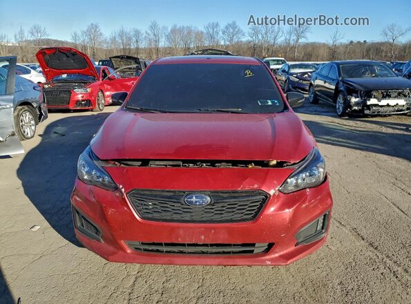 4S3GKAM66J3613608 2018 SUBARU IMPREZA Red Widok z przodu