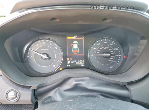 4S3GKAV64N3609738 2022 SUBARU IMPREZA Black Widok zestawu wskaźników