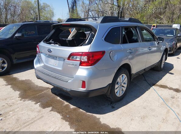 4S4BSAAC1H3235496 2017 SUBARU OUTBACK Серебряный Задняя правая четверть