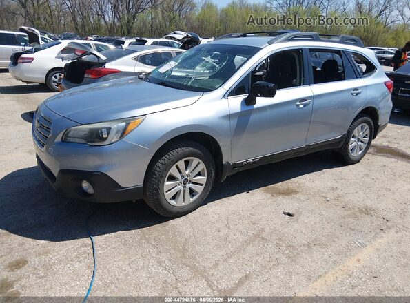 4S4BSAAC1H3235496 2017 SUBARU OUTBACK Серебряный Передняя левая четверть