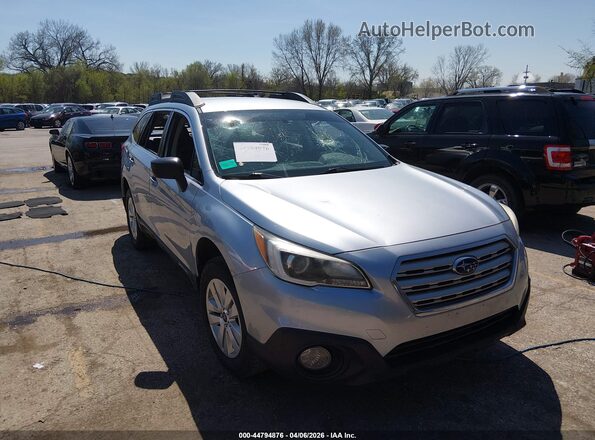 4S4BSAAC1H3235496 2017 SUBARU OUTBACK Серебряный Вид спереди