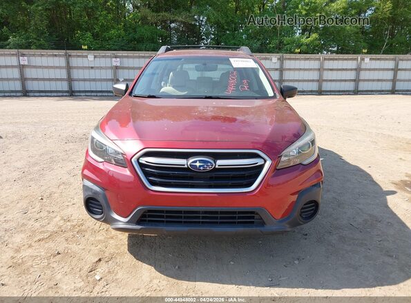 4S4BSAAC1J3316133 2018 SUBARU OUTBACK Red Սարքավորումների վահանակի տեսք