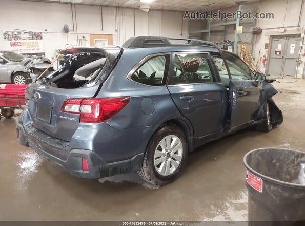 4S4BSAAC5J3283296 2018 SUBARU OUTBACK Синий Задняя правая четверть