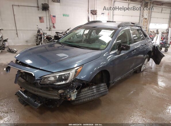4S4BSAAC5J3283296 2018 SUBARU OUTBACK Синий Передняя левая четверть