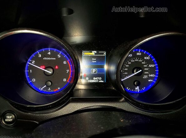 4S4BSACC2H3320666 2017 SUBARU OUTBACK Blue Instrument cluster view