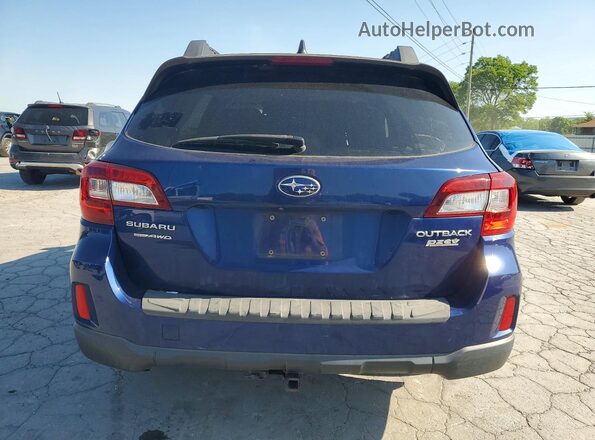 4S4BSAHC2H3333717 2017 SUBARU OUTBACK Blue Вид ззаду