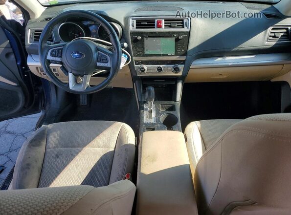 4S4BSAHC2H3333717 2017 SUBARU OUTBACK Blue Вид панелі приладів