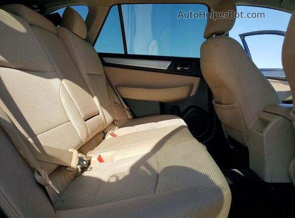 4S4BSAHC2H3333717 2017 SUBARU OUTBACK Blue Вид задніх сидінь