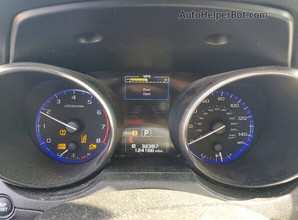 4S4BSAHC2H3333717 2017 SUBARU OUTBACK Blue Вид щитка приладів