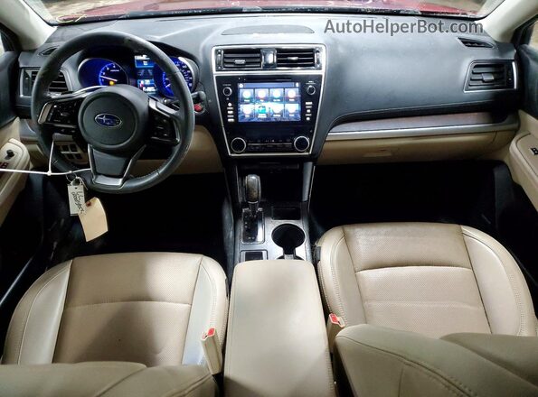 4S4BSENC9K3226893 2019 SUBARU OUTBACK Burgundy Dashboard view
