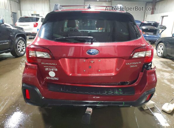 4S4BSENC9K3226893 2019 SUBARU OUTBACK Burgundy Rear view