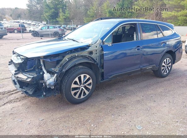 4S4BTACCXL3250520 2020 SUBARU OUTBACK Blue წინა მარცხენა ხედი სამი მეოთხედიდან