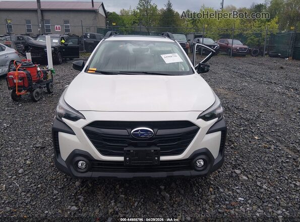 4S4BTALC2S3260666 2025 SUBARU OUTBACK White Սալոնի հետևի տեսք