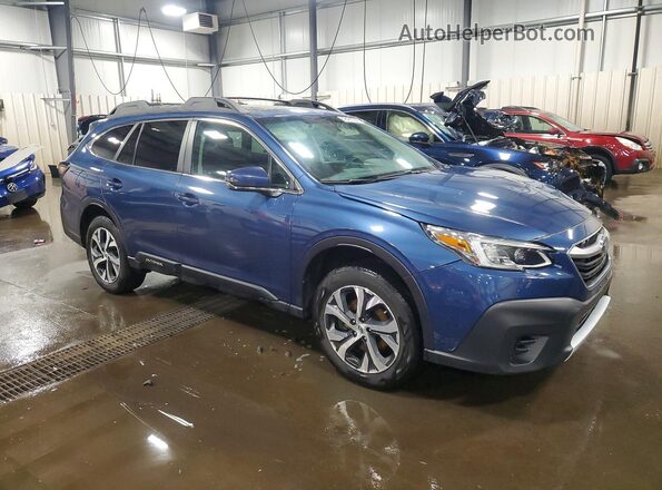 4S4BTANC5M3154583 2021 SUBARU OUTBACK Blue Передня права чверть