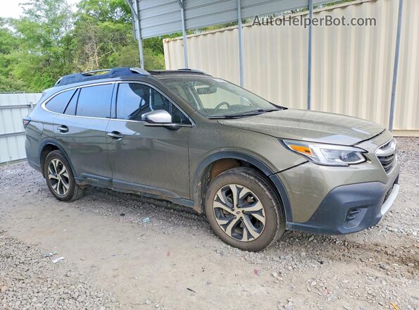 4S4BTAPC4L3256307 2020 SUBARU OUTBACK Зеленый Передняя правая четверть