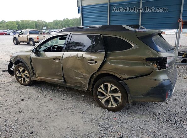 4S4BTAPC4L3256307 2020 SUBARU OUTBACK Зеленый Задняя левая четверть