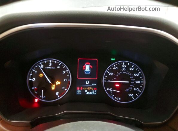 4S4BTAPCXP3179531 2023 SUBARU OUTBACK Серый Вид щитка приборов