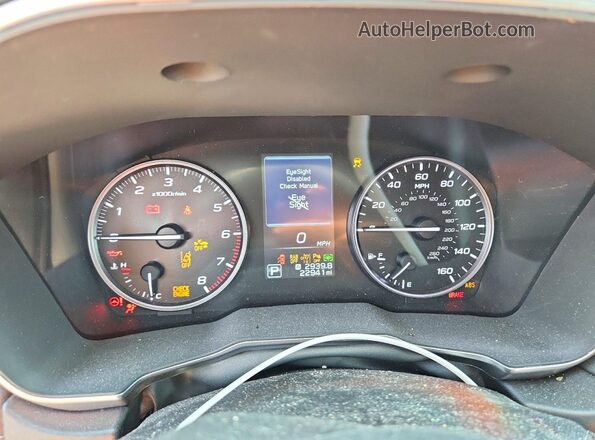 4S4BTGPD5P3197382 2023 SUBARU OUTBACK Burgundy Instrument cluster view